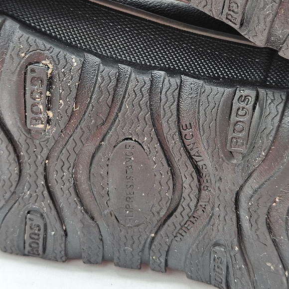 Bogs waterproof slip resistant outdoor rain boots men size 7 - 14" tall - Picture 6 of 15